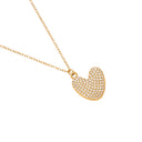 Pave Bubble Initial Kette 14K Vergoldet