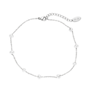 8 Pearl Fußkette 14K Vergoldet