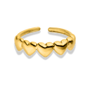 All Around Heart Ring 14K Vergoldet