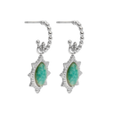 Antique Bali Huggie Earrings 14K Gold Plated