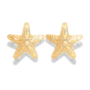 Antique Sea Star Ohrstecker 14K Vergoldet