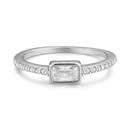 Baguette Level Ring 14K Vergoldet