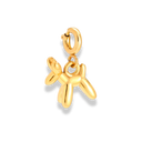 Balloon Dog Charm 14K Vergoldet