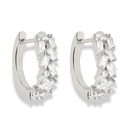 Bold Baguette Huggie Ohrringe 18K Vergoldet