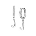 Hi-Life Letter Huggie Ohrringe 18K Vergoldet