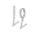 Hi-Life Letter Huggie Ohrringe 18K Vergoldet