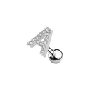 Letter Ohr Piercing Silber