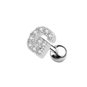 Letter Ohr Piercing Silber