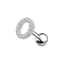Letter Ohr Piercing Silber