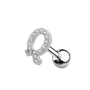 Letter Ohr Piercing Silber