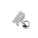 Letter Ohr Piercing Silber