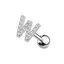 Letter Ohr Piercing Silber