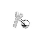 Letter Ohr Piercing Silber