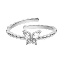 Butterfly Ball Ring 14K Vergoldet