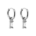 Calm Crystal Baguette Huggie Ohrringe 14K