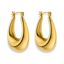 Chunky Hoop Ohrringe 14K Vergoldet