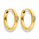 Classic Elegance Huggie Ohrringe 18K Vergoldet