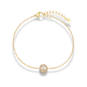 Crystal Elegance Simple Bracelet 14K Gold Plated