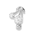 Crystal Cherry Rook Piercing