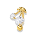 Crystal Cherry Rook Piercing