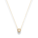 Crystal Heart Elegance Simple Kette 14K Vergoldet