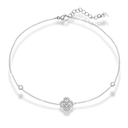 Crystal Lucky Flower Fußkette 14K vergoldet