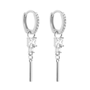 Pave Cube Dangle Ohrringe 14K Vergoldet