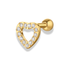 Cute Pave Heart Piercing - Titan