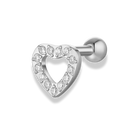 Cute Pave Heart Piercing - Titan