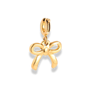 Cute Ribbon Charm 14K Vergoldet