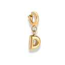Bubble Letter Charm 14K Vergoldet