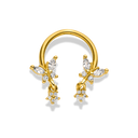 Dangle Butterfly Horseshoe Piercing 18K Gold Plated