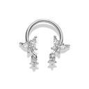 Dangle Butterfly Horseshoe Piercing 18K Gold Plated