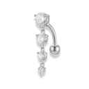 Dangling Pave Belly Piercing