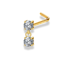 Dangling Pave Nose Piercing - Titanium