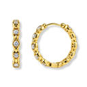 Deluxe Melsol Huggie Ohrringe 14K Vergoldet