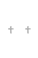 Divine Cross Ear Studs 14K Gold Plated