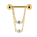 Double Dangle Nippel Piercing