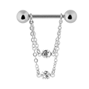 Double Dangle Nippel Piercing