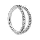 Double Line Clicker Piercing - Titan