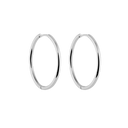 Edelstahl Hoop Ohrringe 14 Karat vergoldet - 26mm