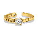 Elegance Lock Ring 14K Vergoldet