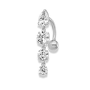 Teardrop Elegance Belly Piercing 18K Vergoldet