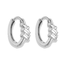 Elegance Baguette Huggie Ohhringe 14K Vergoldet