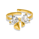 Elegance Ribbon Ring 14K Vergoldet