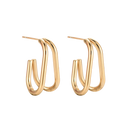 Everyday Twin Earrings 14K Gold Plated