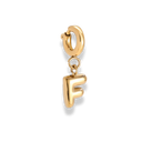 Bubble Letter Charm 14K Vergoldet