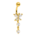 Timeless Butterfly Belly Piercing - Titan
