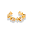 Flower Crystal Earcuff 14K Vergoldet