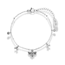 Flower & Bee Charm Armband 14K Vergoldet